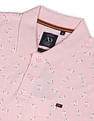 AD by Arvind Modern Floral Print Polo Shirt