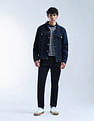 Flying Machine Slash Slim Tapered Fit Mid Rise Jeans