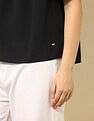 U.S. Polo Assn. Women Yoke Embroidered Top