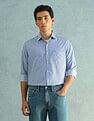 Arrow Slim Fit Striped Smart Formal Shirt