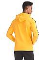Aeropostale Yellow Side Tape Hooded Sweatshirt