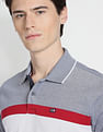 Arrow Sports Horizontal Striped Cotton Polo Shirt