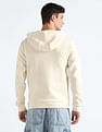 Flying Machine Brand Print Hooded Sweatshirt