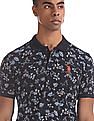U.S. Polo Assn. Slim Fit Floral Print Polo Shirt