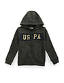 U.S. Polo Assn. Kids Boys Brand Print Hooded Sweatshirt