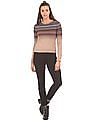 Aeropostale Fair Isle Pattern Round Neck Sweater