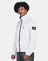 Calvin Klein Men White Zip Up Harrington Jacket