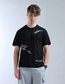 Flying Machine Relaxed Fit Typography Printed T-Shirt