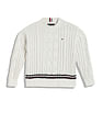 Tommy Hilfiger Kids Boys Cable Knit Regular Fit Sweatshirt