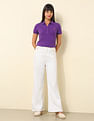 U.S. Polo Assn. Women Regular Fit Brand Printed Polo Shirt