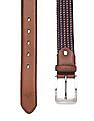 U.S. Polo Assn. Braided Leather Canvas Belt