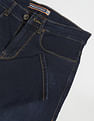 Flying Machine Stone Wash Slash Slim Tapered Fit Jeans