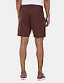 Aeropostale Men Maroon Mid Rise Solid Shorts