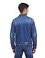 Flying Machine Spread Collar Denim Wash Jacket