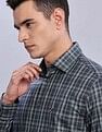 Tommy Hilfiger Checked Regular Fit Plain Woven Shirt