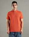 Tommy Hilfiger Solid Regular Fit Cotton Polo T-Shirt