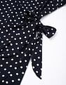 Tommy Hilfiger Cotton Wrap Neck Wrap Dress