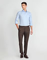 Arrow Solid Dobby Formal Trousers