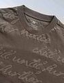 Flying Machine Typographic Printed Color Of Home T-Shirt