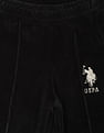 U.S. Polo Assn. Kids Elasticised Waist Solid Panelled Track Pants