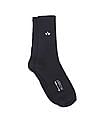 Arrow Men Navy Crew Length Solid Socks