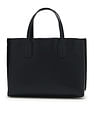 Tommy Hilfiger Solid Blue Pu Handbags