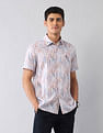 U.S. Polo Assn. Denim Co. Geometric Printed Satin Regular Fit Shirt
