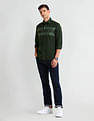 Arrow Sport Horizontal Striped Cotton Shirt