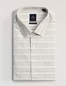 Arrow Horizontal Striped Manhattan Slim Fit Shirt