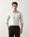 Arrow Horizontal Striped Manhattan Slim Fit Shirt