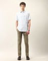 Arrow Sport Vertical Striped Regular Fit Air Soft Shirt