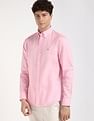Tommy Hilfiger Solid Regular-Fit Cotton Shirt