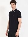 Tommy Hilfiger Solid Regular-Fit Cotton Polo Shirt