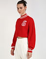 Tommy Hilfiger Red Women's Sweatshirt for Cozy Style