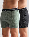 USPA Innerwear Printed Cotton OEX09 Boxers - Pack Of 2