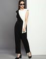 Calvin Klein Round Neck Colour Block Jumpsuit