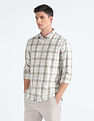 Flying Machine Tartan Check Twill Shirt