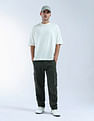 Flying Machine Relaxed Tapered Fit Mid Rise Cargo Trouser