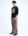 Flying Machine Relaxed Fit Printed Sweatshirt