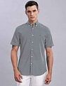 Tommy Hilfiger Mens Navy Geometric Shirt