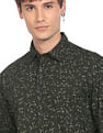 Flying Machine Floral Print Pure Cotton Shirt
