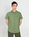 U.S. Polo Assn. Denim Co. Regular Solid Pure Cotton Casual Shirt