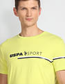 USPA Active Slim Fit Brand Print T-Shirt