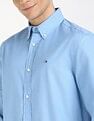 Tommy Hilfiger Solid Regular-Fit Cotton Shirt